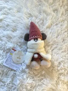 ディズニー　クリスマス　リルリンリン　 ぬいぐるみバッジ　赤色　2025