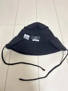 美品！RACAL ニット帽 Black 耳あて付き フリーサイズ