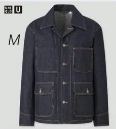 【UNIQLO】　デニムワークジャケット デニムワークジャケット M ネイビー