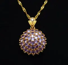 至高の逸品★英国アンティーク・　アメジストデザイン　ネックレス★