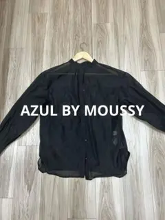 AZUL BY MOUSSY アズールバイマウジー シアーシャツ M ブラック