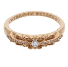 クロムハーツ 22K ベイビークラシックフローラルクロス PAVEダイヤ15号