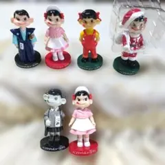 ペコちゃん首振り人形6点✨この内1個は秘密のペコちゃんが入っています。✨
