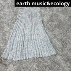 earth music&ecology 花柄プリーツスカート