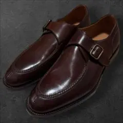 未使用❗️REGAL シングルモンクストラップ ブラウン レザー 革靴 幅広