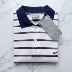 NIKE ポロシャツ ボーダー ホワイト