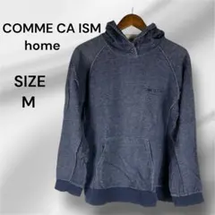 COMME CA ISM フード付きパーカー Mサイズ デニムカラー