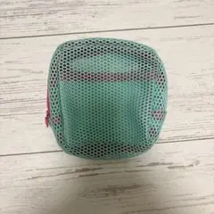 メッシュポーチ ピンク×ミントグリーン