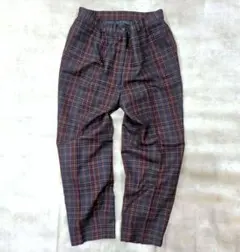 高品質 テーパードパンツ メンズ チェック きれいめカジュアル レトロ