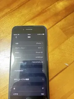 iPhone SE（第3世代）64GB 本体 ジャンク（ワイヤレス充電可） 白