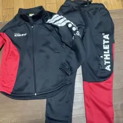ATHLETA ジャージ 黒/赤　140