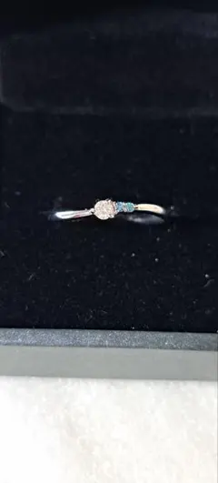 新品 ローズカット ダイヤリング 0.15ct/0.10ct Pt - メルカリ