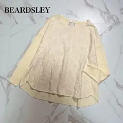 BEARDSLEY シフォンカットジャガードコンビカットソー ホワイト FREE