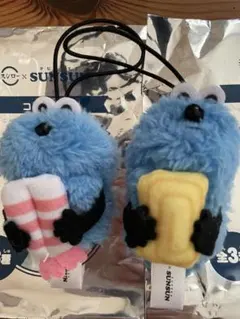 スンスン スシロー コラボ限定 指人間マスコット エビ タマゴ２点セット