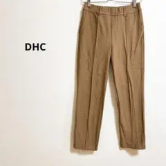 b804【DHC】裏起毛センタープレスパンツウエストゴム大人カジュアルシンプル
