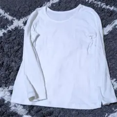 無印良品 白長袖Tシャツ ロンT