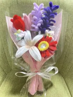 【期間限定大セール】モールフラワー ブーケ 枯れない花束 入学式 母の日