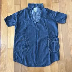 BLUETO 半袖デニムシャツ　レディースMサイズ