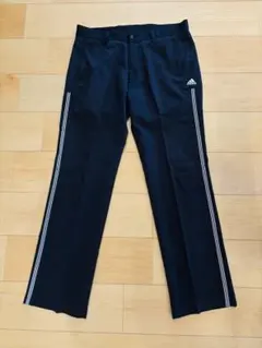 【良品】adidas パンツ ブラック 3本ライン Mのサムネイル