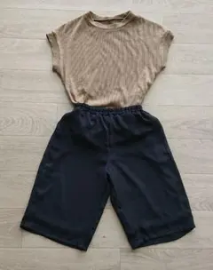 【GLOBAL WORK キッズ】 ガウチョパンツ Msize