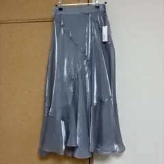【タグ付き】Heather キラキライレヘムLSKスカート ブルー