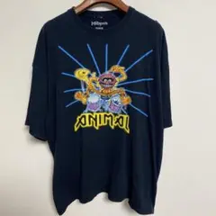 Animalキャラクター Tシャツ 黒 ルーズフィット 2XL