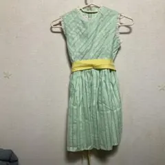 ミントグリーン ノースリーブワンピース　Kanebo 西武百貨店