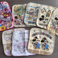 子供用ハンカチ ミニハンドタオル 8枚まとめ売り