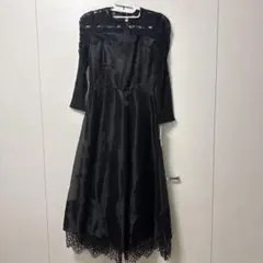 SNIDEL レース切り替えドレス ブラック サイズ1