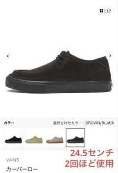 VANS カーバーロー　24.5センチ