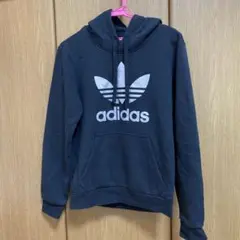 【新品色褪せなし】adidas originalパーカー 黒