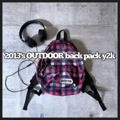 2013's old outdoor checked backpac y2kのサムネイル