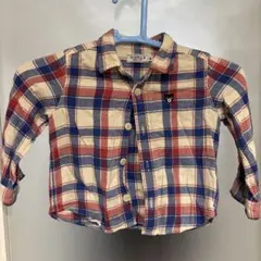 DOUBLE.B チェックシャツ 90 ミキハウス