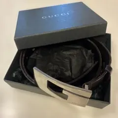 GUCCI レザーベルト ブラック ゴールド金具 型番307519 新品未使用 GUCCI レザーベルト ブラック ゴールド金具 型番307519 新品未使用