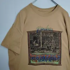 か*ね様 HERITAGE 半袖シャツ Tシャツ オレンジ windows プル