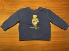 【美品】Ralph Lauren ポロベア トレーナー 12M ネイビー