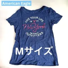 美品❤️American Eagle 半袖Tシャツ ネイビー Mサイズのサムネイル