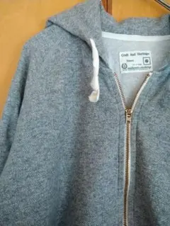 【希少初期仕様】Kepani シングルジップパーカー　裏毛　杢グレー　М