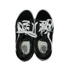 Vans オールドスクール ブラック/ホワイト スニーカー 25.5
