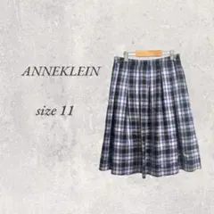 美品/アンクライン/膝丈スカート/11/チェック/裏地付き/No.1762のサムネイル