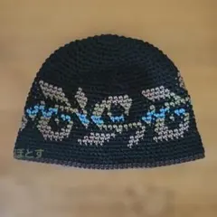 a229　春夏～クラッシャーハット クロシェハット　ニット帽 　コットン