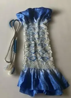 鮮やかな青 帯揚げ 帯締め セット