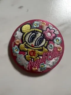 エンジェルブルー 缶バッジ 刺繍