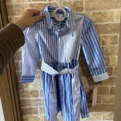 Ralph Lauren ストライプワンピース 18M新品タグ付き