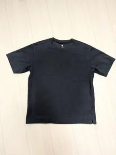 ユニクロ　キッズ　エアリズムコットンクルーネックTシャツ　160 黒