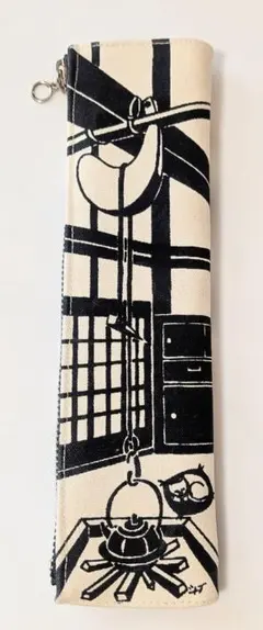 ハンドメイド 飛騨路 ペンケース 筆箱 岐阜県 版画