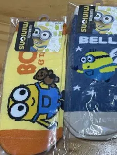 ミニオンズのびのびソックス　2枚セット　ボブ・オットー　新品未使用品のサムネイル