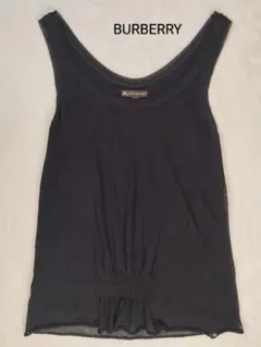 バーバリー　トップス　ノースリーブ　S 　黒　BURBERRY 美品　イタリアのサムネイル