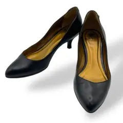 【美品】BALLY ローファー　ブラック　24.5 スタッズ　パンプス ウィメンズ バックレスシューズ：ラグジュアリーレザー