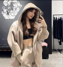 完売！CRONOS×IRAL パーカー ベージュ ゆんころ IRAL